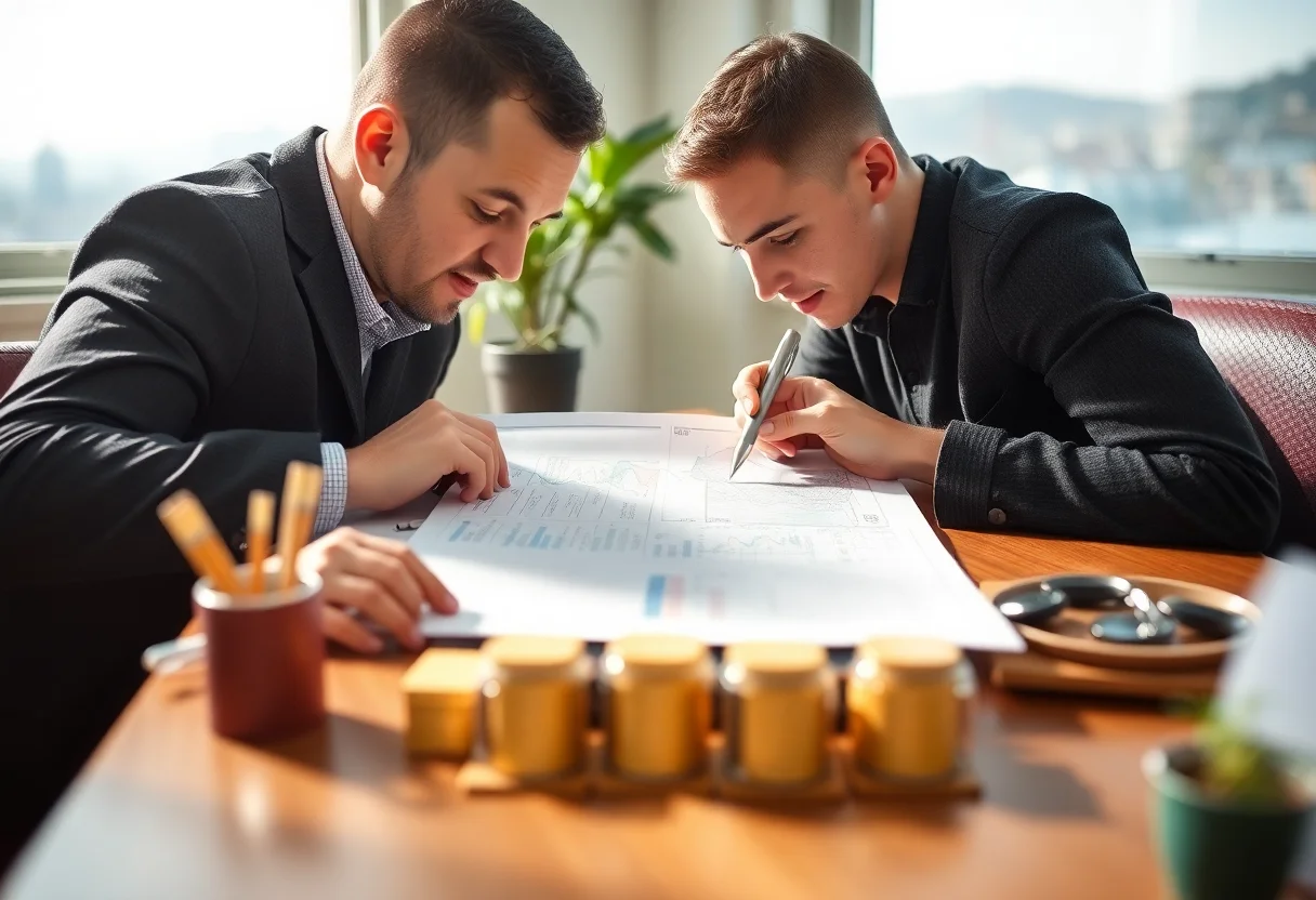 Finansal planlama yapan bir ekip